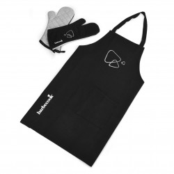 SET APRON WITH PAIR OF GLOVES , TM Barbecook
