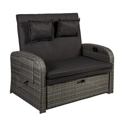 Sofa COLOMBO recliner, grey