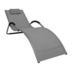 Deck chair BRIGO grey