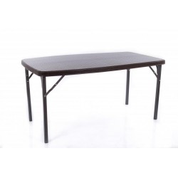 Rotangdisainiga kokkupandav laud 152x84 cm