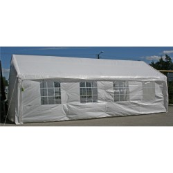 Party tent 4x8m, steel frame, cover  polyethylene, color  white