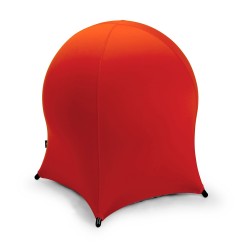 Ball chair JELLYFISH 55x55xH63cm, inflatable rubber ball on metal frame, cover  polyester   spandex, color  red