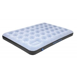 Air bed Double Comfort Plus, grey blue black, 197 x 138 x 20 cm