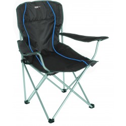 Camp chair Salou, folding, dark grey blue