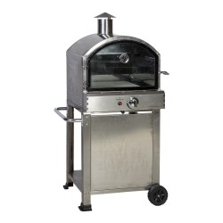 Pizza owen CARLO 80x68x143cm, gas fired, stainless steel housing, 4,68kW
